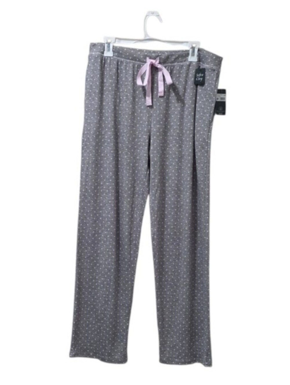 laura ashley soft and cozy gray polka dot Pin pjamas pants